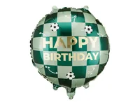 Partydeco Folienballon Happy Birthday, Grün, 35 x 35 cm, 1 Stück - Packungsgrösse: 1 Stück - Grösse: 35 cm - Produkttyp: Folienballon - Motiv: Geburtstag - Detailfarbe: Mehrfarbig - Material: Polyethylen (PE)