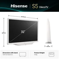 Hisense 32S5Q 81,3 cm (32") Full HD Smart-TV WLAN Weiß