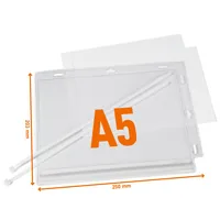 Durable 505919 card pocket Transparent A5