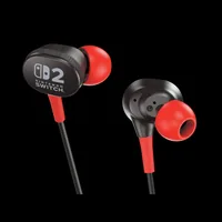 Power A Gaming-Headset Wired Earbuds für Switch 2 Schwarz/Rot - Einsatzbereich: Gaming Headset - Kabelgebunden: Ja - Trageart: In-Ear (Ohrhörer) - Trageweise: Duo / Stereo (Zwei Lautsprecher) - Anschlussart: 3 -5 mm Klinke (Klinkenstecker) - Microsoft Zer