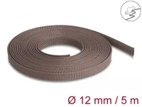 Delock Geflechtschlauch nagerfest, 5 m x 12 mm Braun - Detailfarbe: Braun - Breite: 12 mm - Länge: 5 m - Produkttyp: Kabelschlauch - Ausstattung Kabelmanagement: Zuschneidbar - Wiederverwendbar - Elastisch - Verpackungseinheit: 1 Stück