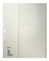 Leitz Register A4 1-31 - Einteilung: 1-31 - Überbreite: Nein - Material: Papier - Detailfarbe: Grau