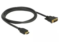 Delock Kabel HDMI – DVI, 1.5 m, bidirektional - Kabeltyp: Anschlusskabel - Videoanschluss Seite A: HDMI - Videoanschluss Seite B: DVI-D - Detailfarbe: Schwarz - Kabellänge: 1.5 m - Display Port Standard: Keine Angabe
