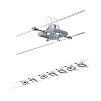 Paulmann Seilsystem Mac II Basisset GU5.3 max. 7 x 10 W - Lampensockel: GU5.3 - Smart Home: Ja - Lichtfarbe: Warmweiss - Lichtstärke: 0 lm - Dimmbar: dimmbar - Anzahl Lampen: 7