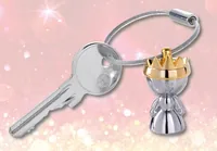 TROIKA KR9-37/CH key ring/case Gold, Silver