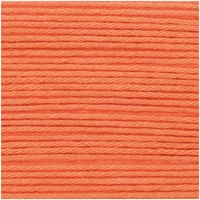 Rico Design Wolle Creative Ricorumi DK 25 g, Smokey-Orange - Packungsgrösse: 1 Stück - Länge: 57.5 m - Material: Baumwolle - Detailfarbe: Hellorange - Waschbar bei: 30 °C - Nadelstärke: 3 mm - 4 mm