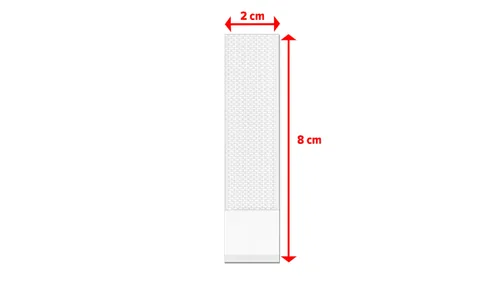 tesa Montagestreifen Powerstrips CLICK Medium 4 Paar, 5.4 kg - Detailfarbe: Weiss - Art: Montagestreifen