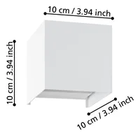 EGLO Leuchten Wand-/Deckenleuchte VALMONTONE Weiss LED 2 x 1.5W 3000K - Leuchten Kategorie: Wandleuchte - Betriebsart: Netzbetrieb - Lampensockel: LED fest verbaut - Farbtemperatur Kelvin: 3000 K - Dimmbar: nicht dimmbar - Farbwiedergabeindex CRI: 0