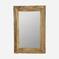 House Doctor Spiegel Pure, 60 x 90 cm - Tiefe: 4.5 cm - Breite: 60 cm - Höhe: 90 cm - Detailmaterial: Glas - Holz - Grundmaterial: Glas - Holz