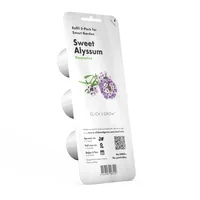 Click and Grow Saatgut Strand-Silberkraut 3er-Pack - Bio: Nein - Blütezeit: Ganzjährig - Blütenfarbe: Weiss - Violett - Aussaatzeit: Ganzjährig - Sonneneinstrahlung: Hell und warm - Saattyp: Saatgut