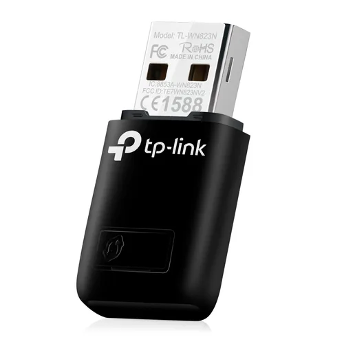 TP-Link WLAN-N USB-Stick TL-WN823N - Schnittstelle Hardware: USB 2.0 - WLAN Standard: IEEE 802.11n (Wi-Fi 4) - IEEE 802.11b (Wi-Fi 2) - IEEE 802.11g (Wi-Fi 3) - Frequenzband: 2.4 GHz - Formfaktor: Extern - Höhe Slot-Blech: Extern