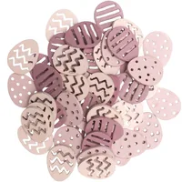 Rico Design Streudeko Ostereier 48 Stück,  Rosa - Verpackungseinheit: 1 Stück - Material: Holz - Detailfarbe: Rosa - Produkttyp: Streudeko