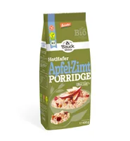 Bauck Mühle Hot Hafer Apfel-Zimt Porridge 400 g - Produkttyp: Getreide - Nährwertangabe pro: 100 g - Energiegehalt (in kj): 1549 KJ - Energiegehalt (in kcal): 367 Kcal - Fett: 5.9 g - Davon gesättigte Fettsäuren: 1.1 g
