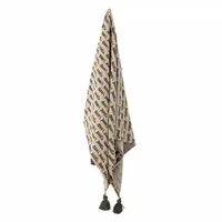 Bloomingville 82058139 throw blanket 160 x 130 cm Cotton Brown