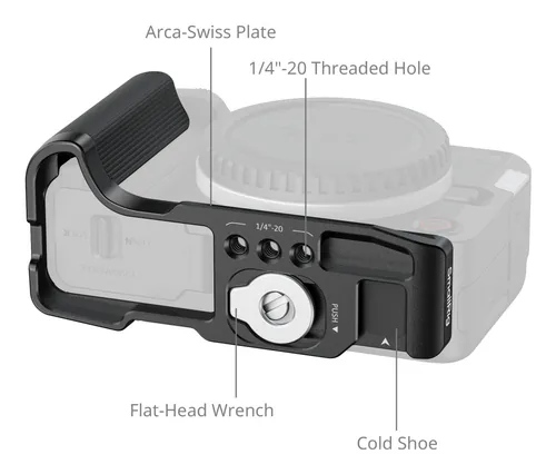 Smallrig L-Winkel mit Handgriff für EOS R50 V - Detailfarbe: Schwarz
