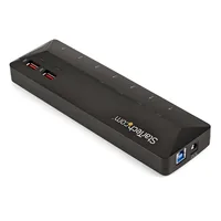 7-PT USB 3.0 HUB + CHARGE PTS 2X2.4A DEDICATED FAST CHARGE PTS