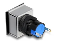 DELOCK 16mm Kunststoff Signallampe grün Lötversion 4-eckig