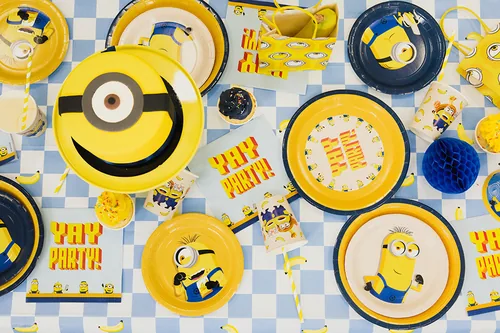 PARTYDECO Teller 23cm TPP108 Minions 6 Stück