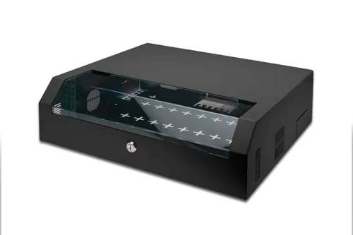 Digitus DN-19 04U-PB-B rack cabinet 5U Wall mounted rack Black