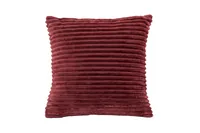 Tiseco Kissen Ribble 45 x 45 cm, Bordeaux - Breite: 45 cm - Detailfarbe: Bordeaux - Nachhaltigkeit: Nicht angegeben - Bezug abnehmbar: Nein - Mit Bezug: Ja - Produkttyp: Kissen mit Füllung