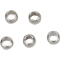 Creativ Company Quetschperle 2 mm 100 Stück - Detailfarbe: Silber - Material: Kupfer - Verpackungseinheit: 100 Stück - Verschlussart Schmuck: Quetschperle