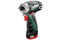 Metabo Akku-Bohrschrauber PowerMaxx BS Basic 2 x 2.0 Ah - Produktkategorie: Bohrschrauber - Werkzeugaufnahme: Schnellspannbohrfutter - Ausstattung: Mit 2 Akkus - 1 Ladegerät & Koffer - Set: Ja - Kapazität Wattstunden: 24 Wh - Spannung: 12 V