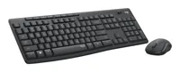 Logitech Tastatur-Maus-Set MK295 Graphite CH-Layout - Maus Features: Silent-Tasten - Ein-/Ausschalter - Scrollrad - Tastatur Typ: Standard - Tastaturlayout: QWERTZ (CH) - Tastatur Features: Silent-Tasten - Medientasten - Ziffernblock - Keyboard Tasten: Kl