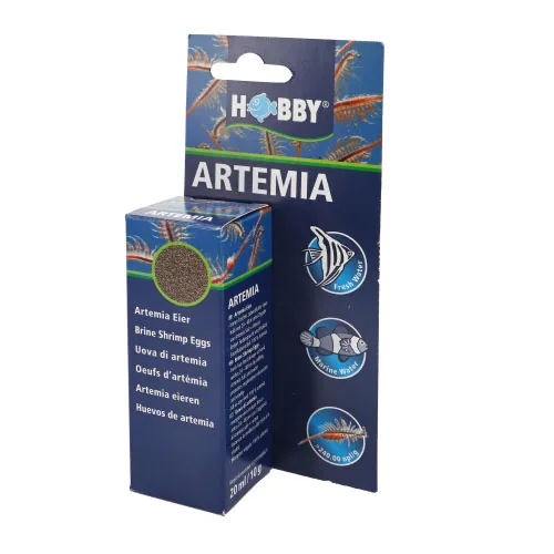 Hobby Aquaristik Aufzuchtsfutter Artemia Eier, 20 ml - Fischart: Zierfische - Futterart: Granulat - klein - Verwendung: Meerwasser - Süsswasser - Packungsgrösse: 20 ml - Produkttyp: Ergänzungsfutter