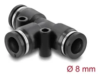 Pneumatik Steckverbinder 8 mm mit zwei Befestigungslöchern T-Form