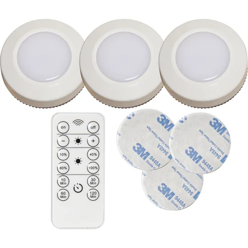 Star Trading LED Nachtlicht Functional IP20, Kaltweiss, 3 LED's - Betriebsart: Batteriebetrieb - Gesamtleistung: 0.65 W - Dimmbar: nicht dimmbar - Zusätzliche Ausstattung: Fernbedienung - Lampensockel: Keine - Lichtfarbe: Kaltweiss/Tageslichtweiss (KW)