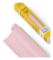Poli-Tape Vinylfolie Permanent 30.5 x 183 cm, Hellpink matt - Geeignet für Drucker: Nein - Detailfarbe: Hellpink - Aussenanwendung: Ja - Selbstklebend: Ja - Aufbügelbar: Nein - Folientyp: Vinylfolie