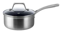 Lunasol Kochtopf Sirius Terra Multi-Layer Ø 18 cm, H: 11 cm - Material: Aluminium - Topfart: Stieltopf - Kompatible Kochfelder: Elektro - Glaskeramik - Induktion - Antihaftbeschichtung: Ja - Detailfarbe: Silber - Spülmaschinenfest: Ja