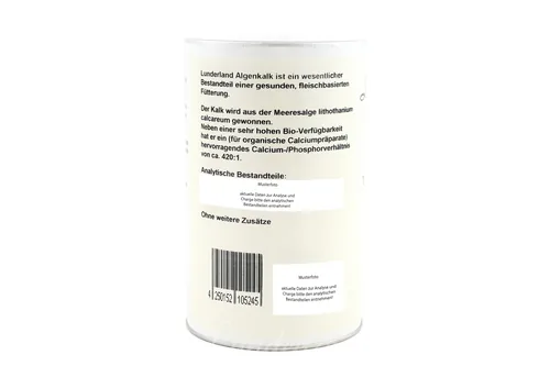 Lunderland Hunde-Nahrungsergänzung Algenkalk, 100 g - Nahrungsergänzungstyp: Pulver - Tierbedürfnis: Kein besonderes Bedürfnis - Zertifikate: Keine Zertifizierung - Produkttyp: Ergänzungsfutter - Packungsgrösse: 100 g - Cannabinoide: Keine