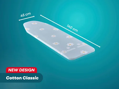 Leifheit 76180 ironing board cover Ironing board top cover Cotton, Polyurethane Light Blue