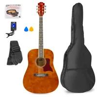MAX Music 173.218 guitar Acoustic guitar Dreadnought 6 strings Brown