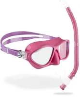 CRESSI Moon + Top Schnorchel Combo Kinder Rosa/Lila - Detailfarbe: Lila - Rosa - Zielgruppe: Kinder - Produkttyp: Schnorchel - Tauchmasken - Material: Silikon - Schuhgrösse (EU): Keine