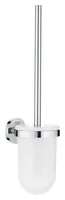 GROHE Toilettenbürste Essentials Chrom - Art: Toilettenbürsten-Set - Detailfarbe: Chrom - Weiss - Detailmaterial: Glas - Grundmaterial: Glas