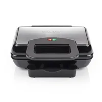 Tristar Kontaktgrill Hamburger Maker 800 W - Produkttyp: Hamburger-Grill - Höhenverstellbar: Nein - Detailfarbe: Silber - Schwarz - Leistung: 800 W - Temperatur einstellbar: Nein - Anzahl unterschiedliche Grillplatten: 1