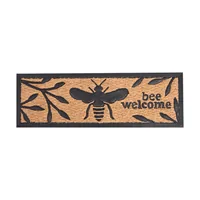Esschert Design Fussmatte Biene 24.8 cm x 75.5 cm - Eigenschaften: Keine Eigenschaft - Zertifikate: Keine Zertifizierung - Breite: 24.8 cm - Länge: 75.5 cm - Motiv: Tiere - Detailfarbe: Nature - Schwarz