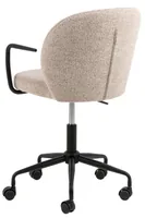 AC Design Bürostuhl Patricia, mit Polsterrücken und Armlehnen, Beige - Produkttyp: Bürostuhl - Material Bezug: Stoff - Armlehnen: Ja - Material Fuss: Metall - Rückenart: Polsterrücken - Rollenart: Hartbodenrollen