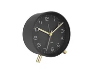 KARLSSON Klassischer Wecker Lofty Schwarz - Funktionen: Alarm - Ausstattung: Zeit - Displaytyp: Analog - Detailfarbe: Schwarz - Funksignal: Nein - Betriebsart: Batteriebetrieb