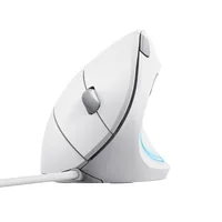 Trust Verto Vertikale ergonomische Maus, Kabelgebunden - Weiß