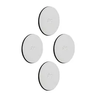 Silwy Haken Metall-Nano-Gel-Pads, 4er-Set, Weiss 5 cm - Verpackungseinheit: 1 Stück - Material: Magnet - Detailfarbe: Weiss - Widerstandsfähigkeit: Outdoor - Maximale Tragkraft: 0 kg - Klebehaftung: Ablösbar