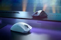 Razer Gaming-Maus DeathAdder V3 Pro Weiss - Maus Features: Umschaltbare DPI-Auflösung - Daumentaste - Programmierbare Tasten - Scrollrad - Integrierter Speicher - Bedienungsseite: Rechtshänder - Detailfarbe: Weiss - Gewicht: 92 g - 63 g - Verbindungsart: 