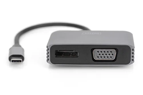 Digitus USB Type-C™ 4K 2-in-1 DisplayPort + VGA Graphics Adapter
