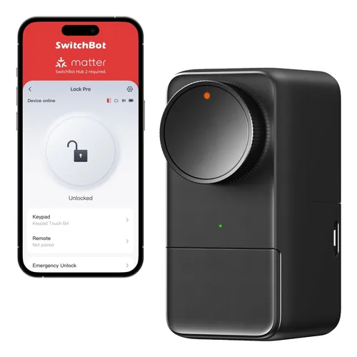 SwitchBot Smart Lock Pro elektronisches Türschloss schwarz