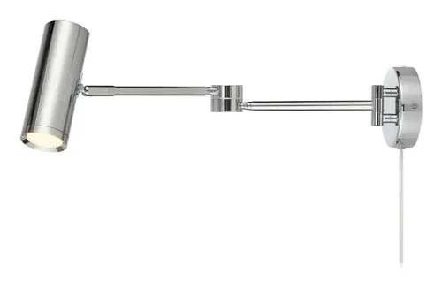 Markslöjd Arlo 1-flammig Chrome - Smart Home: Nicht kompatibel - Dimmbar: dimmbar - Anwendungsbereich: Indoor - Betriebsart: Netzbetrieb - Zusätzliche Ausstattung: Ein/Aus-Schalter - Lampensockel: LED fest verbaut