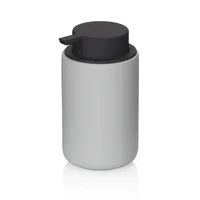 Kela Seifenspender Sana 300 ml, Hellgrau/Schwarz - Fassungsvermögen: 300 ml - USB-Schnittstelle: Nein - Detailfarbe: Hellgrau - Schwarz - Wandmontage: Nein - Sensor-Technik: Nein