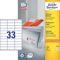 AVERY Zweckform Etiketten 3421 weiß 70,0 x 25,4 mm