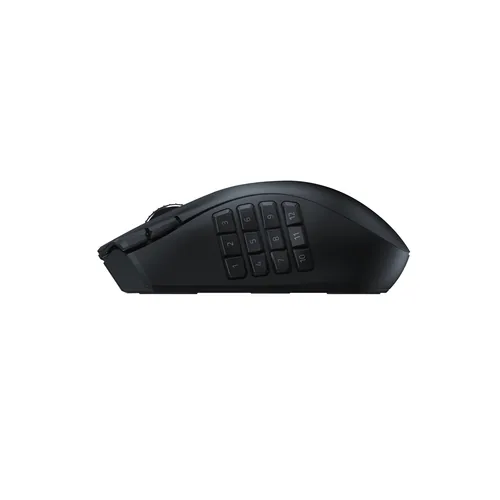 Razer Gaming-Maus Naga V2 HyperSpeed - Maus Features: Umschaltbare DPI-Auflösung - Programmierbare Tasten - Integrierter Speicher - Hyperschnelles Scrollen - Bedienungsseite: Rechtshänder - Detailfarbe: Schwarz - Gewicht: 120 g - 95 g - Verbindungsart: Ka